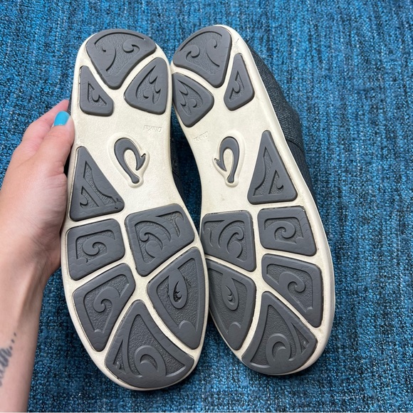 Olukai Nohea Moku Men's Slip On Casual Sneakers Shoes in Dark Shadow - Picture 8 of 9